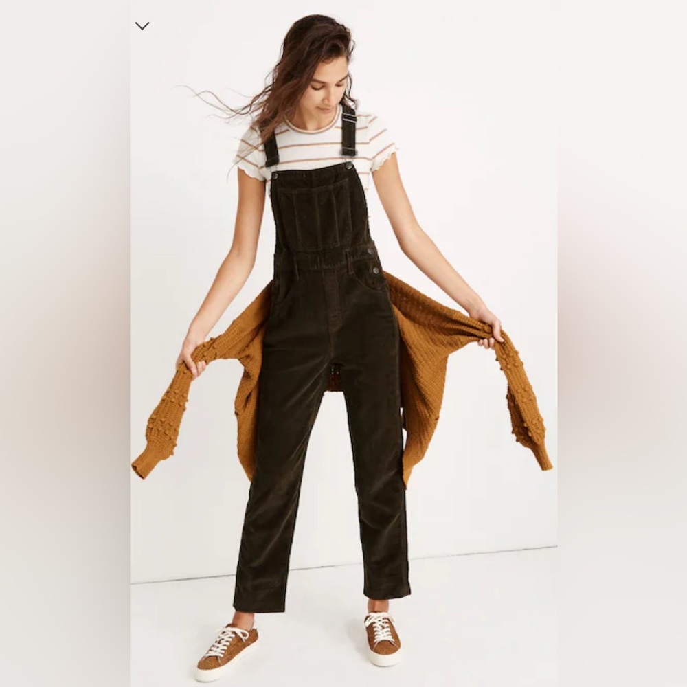 Madewell Corduroy Straight Leg Overalls